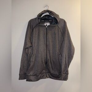 Adidas | Grey Zipper Hoodie (Men’s)